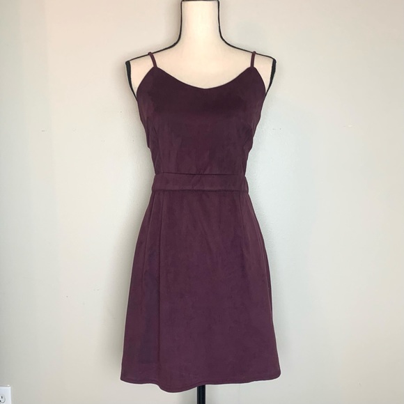 Moon Burgundy Open Sides Dress Large - Picture 1 of 10